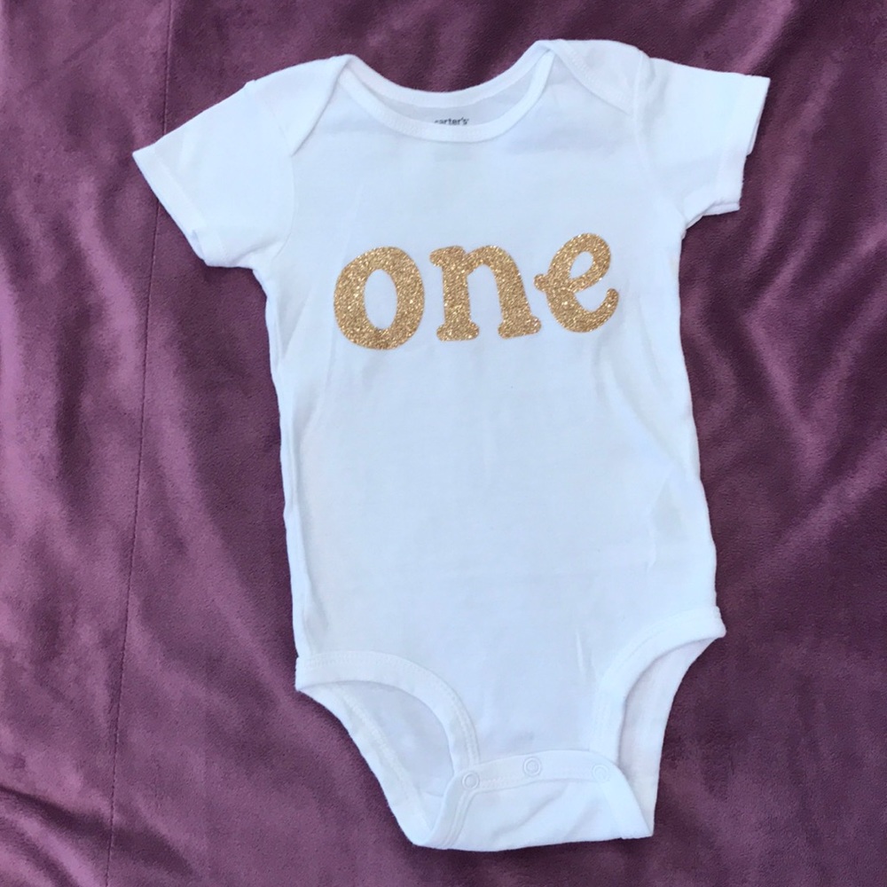 “one” Onesie